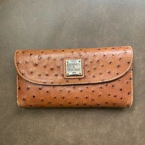 Dooney & Bourke Ostrich Continental Clutch/Wallet